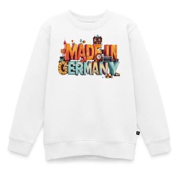 Made in Germany Spielwelten Pop-Art - Kinder Premium Organic Sweatshirt - Weiß - Vorne - AI Model Kid Male (0cm)