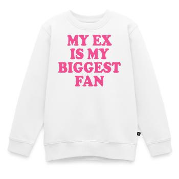 Mon ex est mon plus grand fan - Sweat Premium enfant bio - blanc - Devant - AI Model Kid Male (0cm)