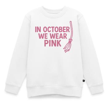 In October We Wear Pink - Kinder Premium Organic Sweatshirt - Weiß - Vorne - AI Model Kid Male (0cm)
