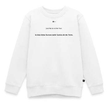 Veuillez télécharger le design - Sweat Premium enfant bio - blanc - Devant - AI Model Kid Male (0cm)