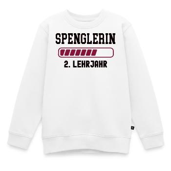 Apprentissage de ferblantier 2e année d’apprentissage de ferblantier - Sweat Premium enfant bio - blanc - Devant - AI Model Kid Male (0cm)