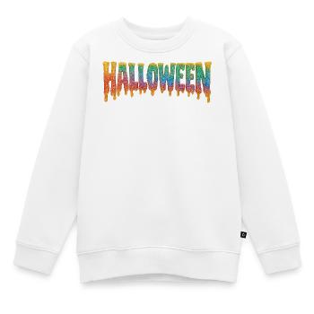 Zuckerguss Halloween Schriftzug - Kinder Premium Organic Sweatshirt - Weiß - Vorne - AI Model Kid Male (0cm)
