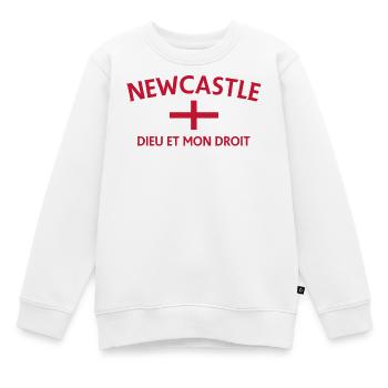 Newcastle Crest Fusion - Sweat Premium enfant bio - blanc - Devant - AI Model Kid Male (0cm)