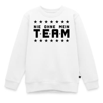 Mein Team - Kinder Premium Organic Sweatshirt - Weiß - Vorne - AI Model Kid Male (0cm)