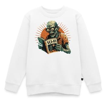 Zombie Retro SciFi Spieler - Kinder Premium Organic Sweatshirt - Weiß - Vorne - AI Model Kid Male (0cm)