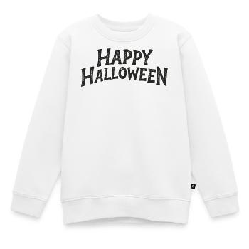 Frohes Halloween Zerrissen - Kinder Premium Organic Sweatshirt - Weiß - Vorne - AI Model Kid Male (0cm)
