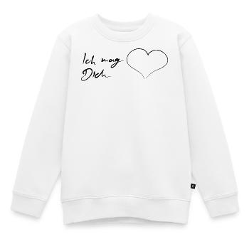 Je t’aime avec cœur - Sweat Premium enfant bio - blanc - Devant - AI Model Kid Male (0cm)