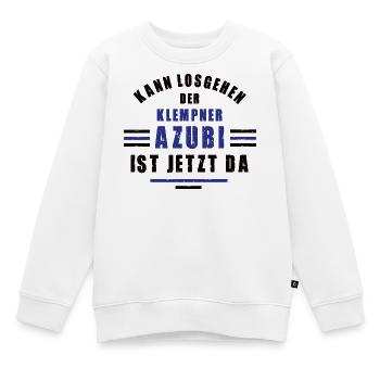 Formation d’apprenti plombier Formation de plombier - Sweat Premium enfant bio - blanc - Devant - AI Model Kid Male (0cm)