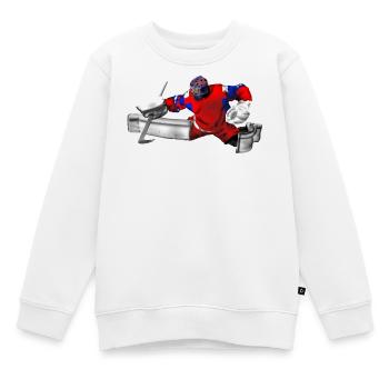 gardien - Sweat Premium enfant bio - blanc - Devant - AI Model Kid Male (0cm)