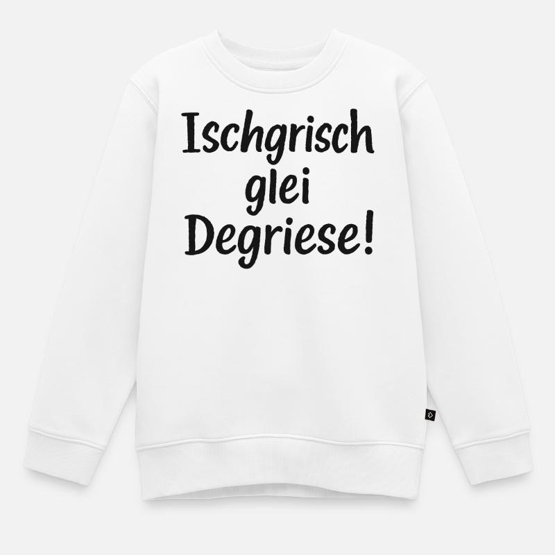 Ischgrisch glei Degriese - Sweat Premium enfant bio - blanc