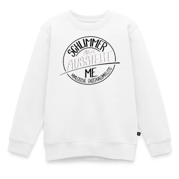Schlimmer als es aussieht, ME - Kinder Premium Organic Sweatshirt - Weiß - Vorne - AI Model Kid Male (0cm)