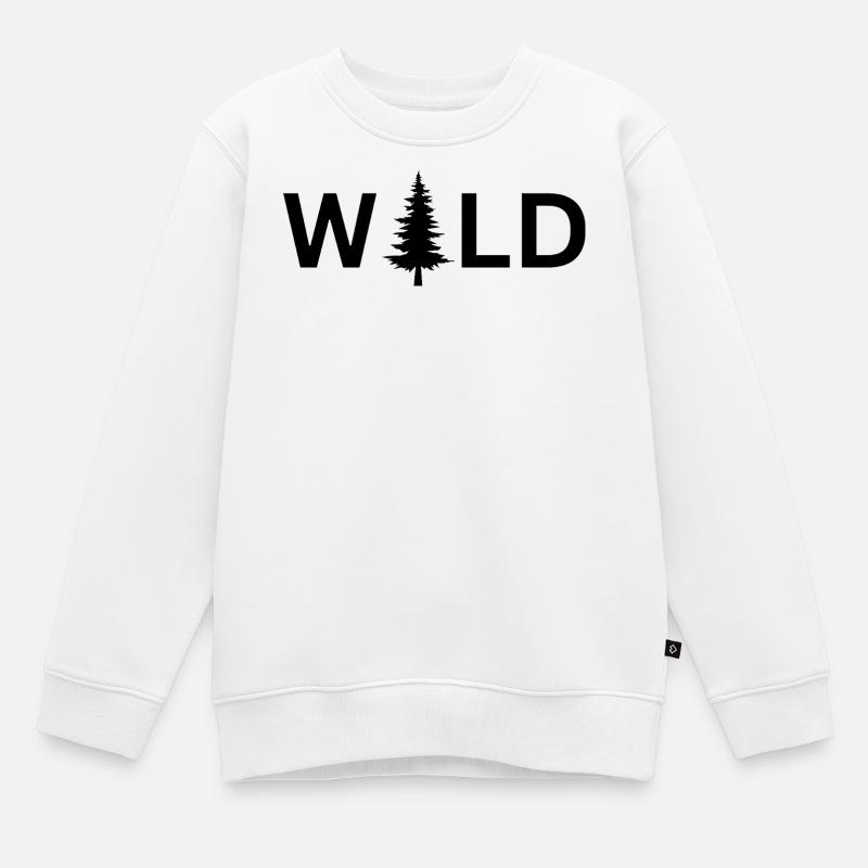Wald und wild - Kinder Premium Organic Sweatshirt - Weiß