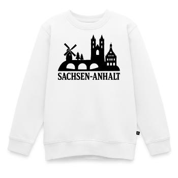 sachsen anhalt bundesland silhouette - Kinder Premium Organic Sweatshirt - Weiß - Vorne - AI Model Kid Male (0cm)