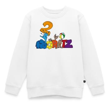 Moritz fête ses 2 ans - Sweat Premium enfant bio - blanc - Devant - AI Model Kid Male (0cm)