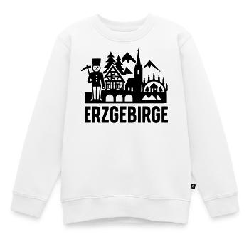 Typical Erzgebirge silhouette - Kids Premium Organic Sweatshirt - white - Front - AI Model Kid Male (0cm)