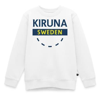 Kiruna Arktis Emblem - Kinder Premium Organic Sweatshirt - Weiß - Vorne - AI Model Kid Male (0cm)