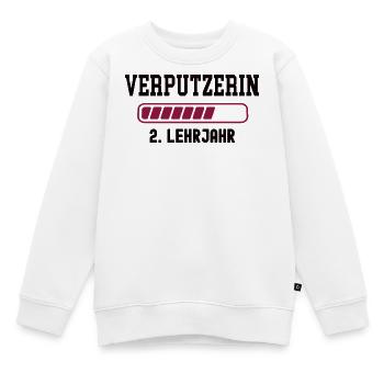 Apprentissage plâtrier 2ème année d’apprentissage apprentissage plâtrier - Sweat Premium enfant bio - blanc - Devant - AI Model Kid Male (0cm)