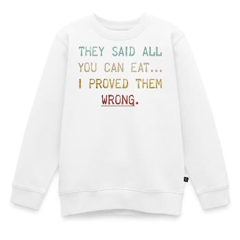 Dicton d’Essen - Sweat Premium enfant bio - blanc - Devant - AI Model Kid Male (0cm)