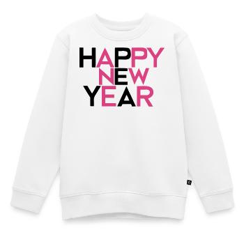 Happy New Year #2 - Kinder Premium Organic Sweatshirt - Weiß - Vorne - AI Model Kid Male (0cm)
