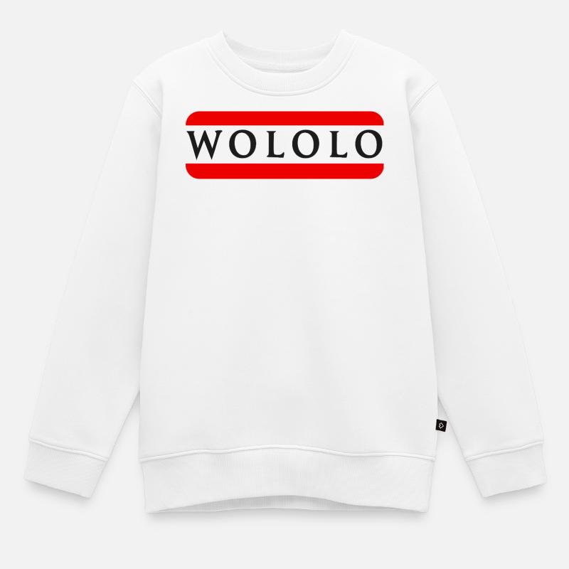 Wololo - 2a - Mobii_3 Edition - black - Kids Premium Organic Sweatshirt - white