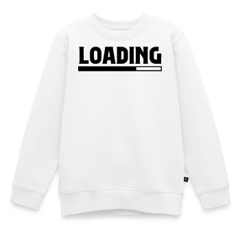 Loading - Kids Premium Organic Sweatshirt - white - Front - AI Model Kid Male (0cm)