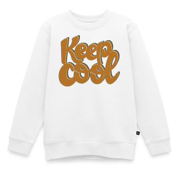 Keep cool - Kinder Premium Organic Sweatshirt - Weiß - Vorne - AI Model Kid Male (0cm)