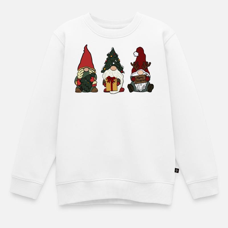 Wichtel  - Kinder Premium Organic Sweatshirt - Weiß