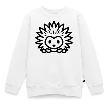 Stachelschwein - Kinder Premium Organic Sweatshirt - Weiß - Vorne - AI Model Kid Male (0cm)