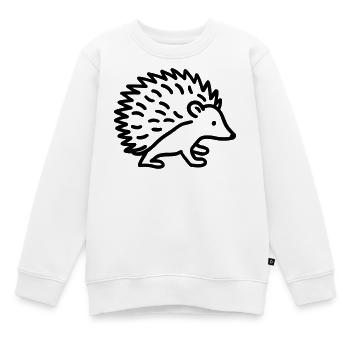 Stachelschwein - Kinder Premium Organic Sweatshirt - Weiß - Vorne - AI Model Kid Male (0cm)