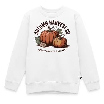 Publicité de fruits vintage – Citrouille - Sweat Premium enfant bio - blanc - Devant - AI Model Kid Male (0cm)