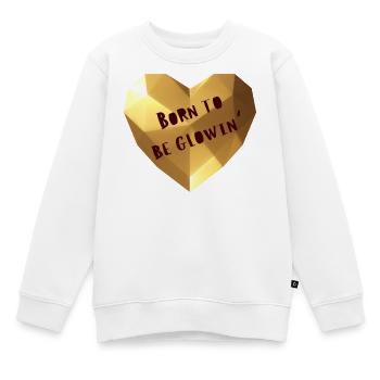 Né pour être rayonnant - Sweat Premium enfant bio - blanc - Devant - AI Model Kid Male (0cm)