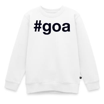 Goa Hashtag - Sweat Premium enfant bio - blanc - Devant - AI Model Kid Male (0cm)