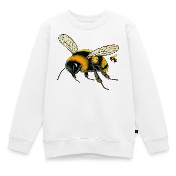 Bourdons - Sweat Premium enfant bio - blanc - Devant - AI Model Kid Male (0cm)