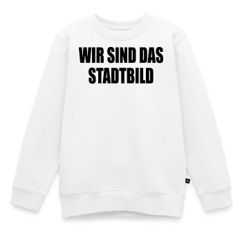 wir sind das stadtbild - Kinder Premium Organic Sweatshirt - Weiß - Vorne - AI Model Kid Male (0cm)