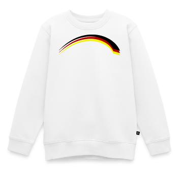 Deutschland Fahne - Kinder Premium Organic Sweatshirt - Weiß - Vorne - AI Model Kid Male (0cm)