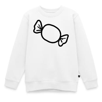 Bonbon - Sweat Premium enfant bio - blanc - Devant - AI Model Kid Male (0cm)