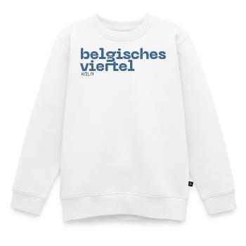 Belgisches Viertel - Köln Stadtteil - Kinder Premium Organic Sweatshirt - Weiß - Vorne - AI Model Kid Male (0cm)