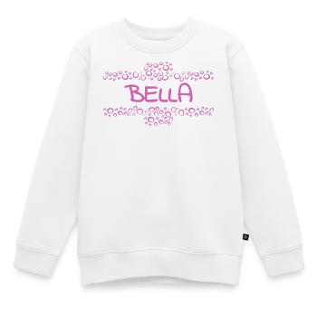 Bella - Kinder Premium Organic Sweatshirt - Weiß - Vorne - AI Model Kid Male (0cm)