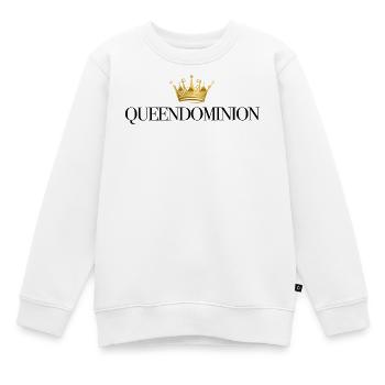 Goldene Krone Auf Schwarz - Kinder Premium Organic Sweatshirt - Weiß - Vorne - AI Model Kid Male (0cm)