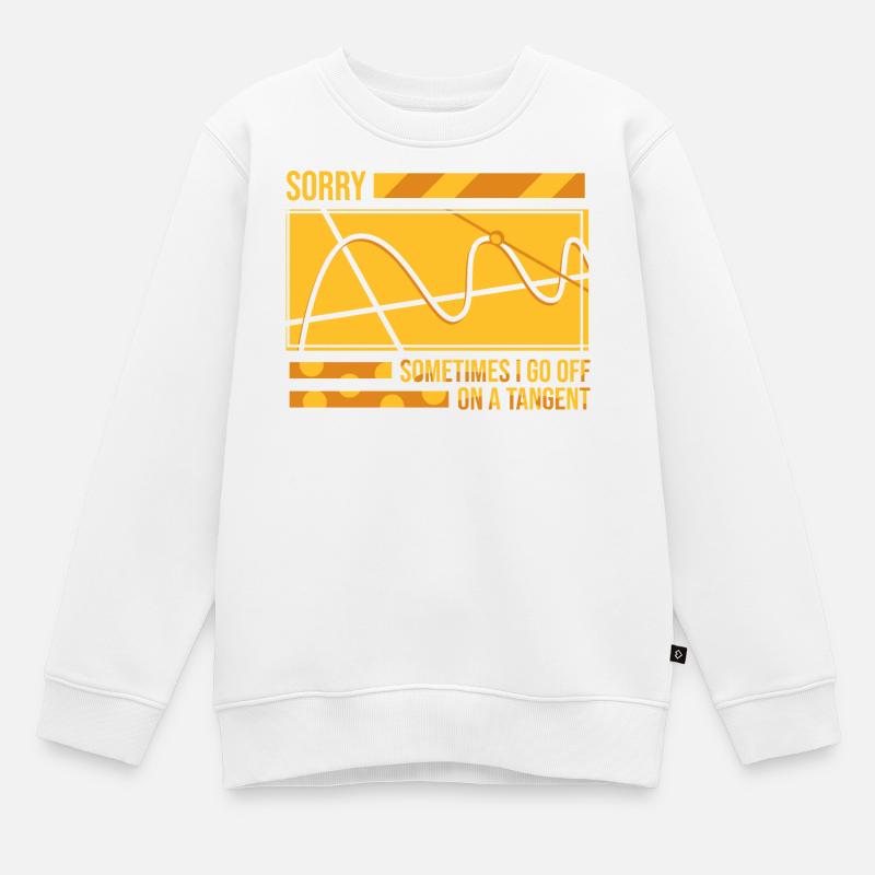 Professeur de mathématiques École de géométrie Mathématiques - Sweat Premium enfant bio - blanc