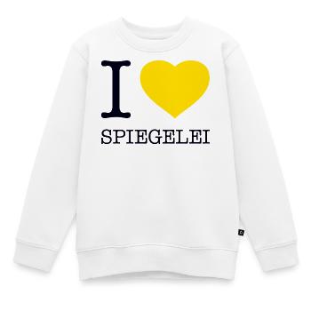 I love Spiegelei - Kinder Premium Organic Sweatshirt - Weiß - Vorne - AI Model Kid Male (0cm)