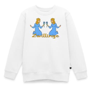 Sternzeichen Zwillinge - Kinder Premium Organic Sweatshirt - Weiß - Vorne - AI Model Kid Male (0cm)