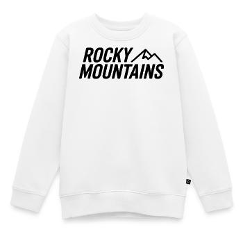 Rocky Mountains - Souvenir-Design - Kinder Premium Organic Sweatshirt - Weiß - Vorne - AI Model Kid Male (0cm)