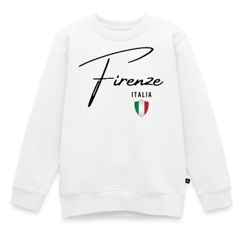 Florenz, Italien, elegantes Design von Florenz - Kinder Premium Organic Sweatshirt - Weiß - Vorne - AI Model Kid Male (0cm)