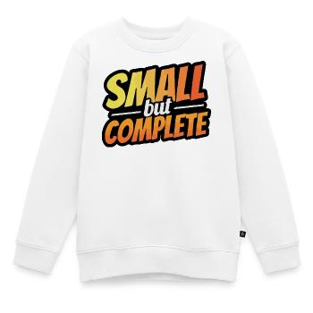 Klein, aber fein - Kinder Premium Organic Sweatshirt - Weiß - Vorne - AI Model Kid Male (0cm)
