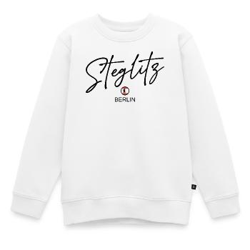 Steglitz - Berlin Flagge - Berliner Bär - Kinder Premium Organic Sweatshirt - Weiß - Vorne - AI Model Kid Male (0cm)