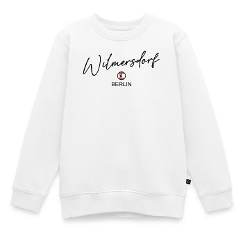 Wilmersdorf - Berlin Flagge - Berliner Bär - Kinder Premium Organic Sweatshirt - Weiß - Vorne - AI Model Kid Male (0cm)