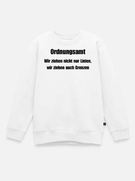 Ordnungsamt Grenzenzieher - Kinder Premium Organic Sweatshirt - Weiß