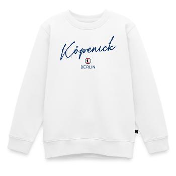 Köpenick - Berlin Flagge - Berliner Bär - Kinder Premium Organic Sweatshirt - Weiß - Vorne - AI Model Kid Male (0cm)