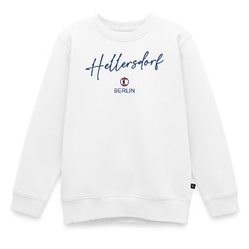 Hellersdorf - Berlin Flagge - Berliner Bär - Kinder Premium Organic Sweatshirt - Weiß - Vorne - AI Model Kid Male (0cm)